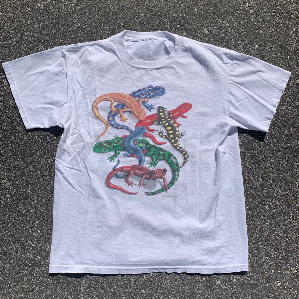 Vintage 90s Gecko Lizard Tee Shirt S